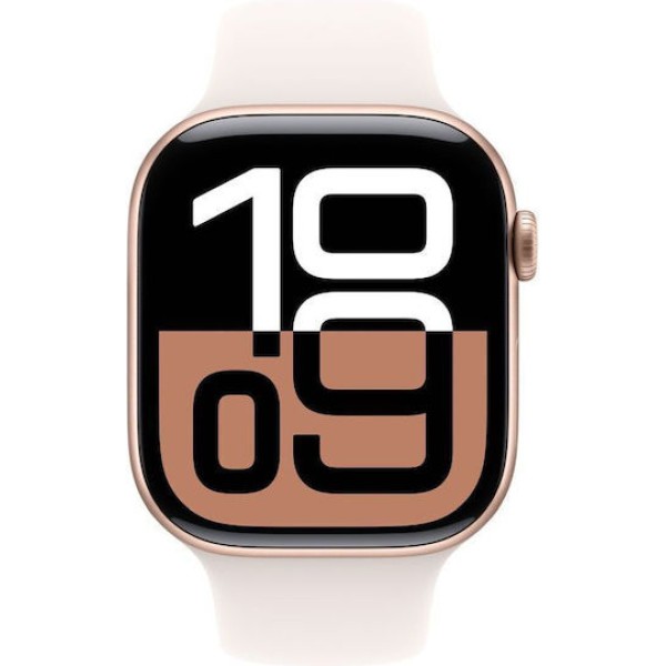 Apple Watch Series 10 Aluminium 42mm Rose Gold Light Blush Sport Band (S/M)